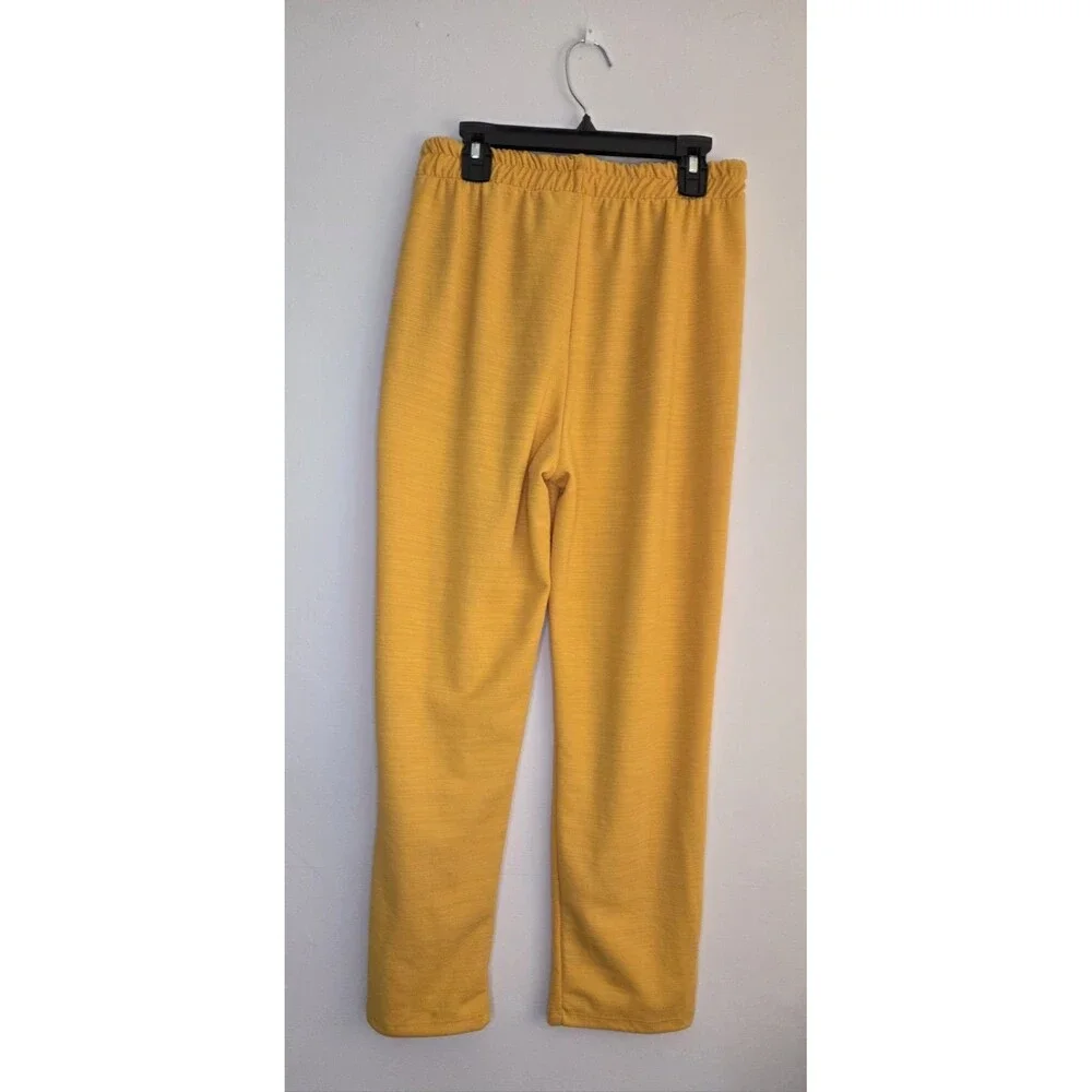 Zara Collection Woman Basic Canary Yellow Pant SMALL Paperbag Drawstring Pockets